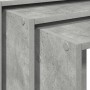 Mesas apilables 3 piezas madera contrachapada gris hormigón by , Side tables - Ref: Foro24-858536, Price: 61,01 €, Discount: %