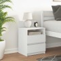 Mesilla de noche con 2 cajones blanca 40x33x60 cm de , Mesitas de noche - Ref: Foro24-858560, Precio: 55,19 €, Descuento: %