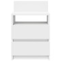 Mesilla de noche con 2 cajones blanca 40x33x60 cm de , Mesitas de noche - Ref: Foro24-858560, Precio: 55,19 €, Descuento: %