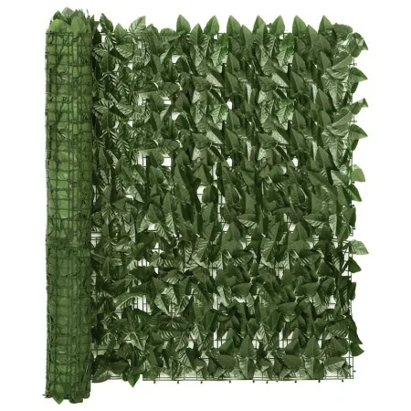 Balkonmarkise mit dunkelgrünen Blättern 300x100 cm von vidaXL, Sonnenschirme - Ref: Foro24-315487, Preis: 38,79 €, Rabatt: %