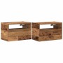 Mesitas de noche de pared 2 unidades madera vieja 45x26x28,5 cm by , Nightstands - Ref: Foro24-858611, Price: 67,86 €, Discou...