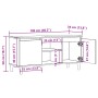 Mueble para TV madera de ingeniería roble artisan 102x35x50 cm von , TV-Möbel - Ref: Foro24-856429, Preis: 72,93 €, Rabatt: %