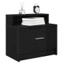 Mesilla de noche con cajón roble negro 51x31x47 cm von , Nachttische - Ref: Foro24-858670, Preis: 40,52 €, Rabatt: %