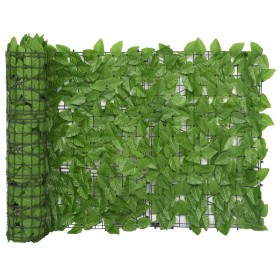 Toldo para balcón con hojas verde 500x75 cm