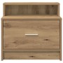 Mesillas de noche con cajón 2 uds roble artesanal 51x31x47 cm de , Mesitas de noche - Ref: Foro24-858685, Precio: 64,30 €