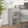 Mesilla de noche con cajón gris sonoma 35x34x66,5 cm by , Nightstands - Ref: Foro24-858723, Price: 41,82 €, Discount: %