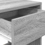 Mesilla de noche con cajón gris sonoma 35x34x66,5 cm by , Nightstands - Ref: Foro24-858723, Price: 41,82 €, Discount: %