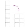 Estanterías 2 uds apilables de madera de ingeniería blanco by , Lockers and storage cabinets - Ref: Foro24-858804, Price: 65,...