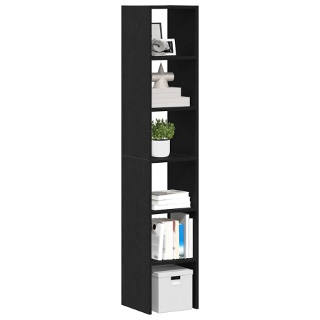 Estanterías 2 uds apilables de madera de ingeniería roble negro von , Schließfächer und Lagerschränke - Ref: Foro24-858806, P...