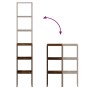 Estanterías 2 uds apilables de madera ingeniería roble ahumado by , Lockers and storage cabinets - Ref: Foro24-858812, Price:...
