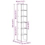 Estanterías 2 uds apilables de madera ingeniería roble ahumado by , Lockers and storage cabinets - Ref: Foro24-858812, Price:...