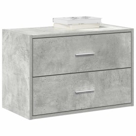 Armario con 2 cajones gris cemento 60x31x40cm madera ingeniería von , Schubladen - Ref: Foro24-858827, Preis: 54,15 €, Rabatt: %
