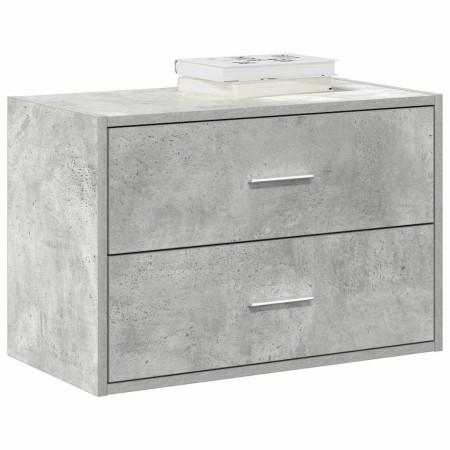 Armario con 2 cajones gris cemento 60x31x40cm madera ingeniería de , Cajoneras - Ref: Foro24-858827, Precio: 56,14 €, Descuen...