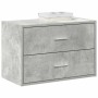 Armario con 2 cajones gris cemento 60x31x40cm madera ingeniería de , Cajoneras - Ref: Foro24-858827, Precio: 56,14 €, Descuen...