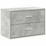 Armario con 2 cajones gris cemento 60x31x40cm madera ingeniería de , Cajoneras - Ref: Foro24-858827, Precio: 56,14 €, Descuen...