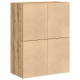 Armarios con 2 cajones 2 uds roble artesanal 60x31x40 cm de , Cajoneras - Ref: Foro24-858838, Precio: 93,23 €, Descuento: %