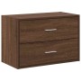 Armario con 2 cajones roble marrón 60x31x40cm madera ingeniería von , Schubladen - Ref: Foro24-858833, Preis: 55,44 €, Rabatt: %