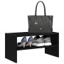 Zapatero apilable roble negro 60x30x30,5 cm de , Zapateros y organizadores de calzado - Ref: Foro24-858859, Precio: 34,21 €, ...