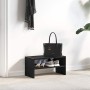 Zapatero apilable roble negro 60x30x30,5 cm de , Zapateros y organizadores de calzado - Ref: Foro24-858859, Precio: 34,21 €, ...