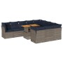 Set de sofás de jardín 11 pzas y cojines ratán sintético gris von , Gartensets - Ref: Foro24-3326980, Preis: 838,81 €, Rabatt: %