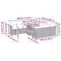 Set de sofás de jardín 11 pzas y cojines ratán sintético gris von , Gartensets - Ref: Foro24-3326980, Preis: 838,81 €, Rabatt: %