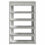 Mueble zapatero madera contrachapada gris hormigón 60x30x98 cm by , Shoe racks and shoe organizers - Ref: Foro24-859926, Pric...