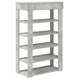 Mueble zapatero madera contrachapada gris hormigón 60x30x98 cm by , Shoe racks and shoe organizers - Ref: Foro24-859926, Pric...