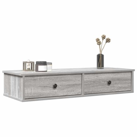 Estante de pared con cajones madera contrachapada roble ahumado von , Regale und Regale - Ref: Foro24-859964, Preis: 66,74 €,...