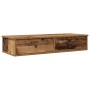 Estante de pared con cajones madera contrachapada madera vieja de , Estantes y estanterías - Ref: Foro24-859966, Precio: 73,6...