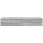 Estante de pared con cajones madera contrachapada sonoma gris de , Estantes y estanterías - Ref: Foro24-859991, Precio: 67,29...