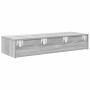 Estante de pared con cajones madera contrachapada sonoma gris de , Estantes y estanterías - Ref: Foro24-859991, Precio: 67,29...