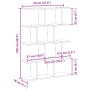 Estante cubo de pared 12 compartimentos madera roble sonoma von , Regale und Regale - Ref: Foro24-860015, Preis: 45,46 €, Rab...