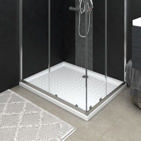 Plato de ducha con puntos ABS blanco 80x100x4 cm