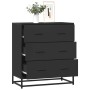 Aparador de madera de ingeniería y metal negro 68x35x76 cm von , Sideboards - Ref: Foro24-848969, Preis: 95,00 €, Rabatt: %