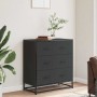 Aparador de madera de ingeniería y metal negro 68x35x76 cm von , Sideboards - Ref: Foro24-848969, Preis: 95,00 €, Rabatt: %