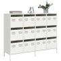 Aparador de acero laminado en frío blanco 135x39x103,5 cm by , Sideboards - Ref: Foro24-3307178, Price: 305,83 €, Discount: %
