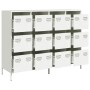 Aparador de acero laminado en frío blanco 135x39x103,5 cm by , Sideboards - Ref: Foro24-3307178, Price: 305,83 €, Discount: %