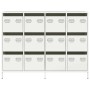 Aparador de acero laminado en frío blanco 135x39x103,5 cm by , Sideboards - Ref: Foro24-3307178, Price: 305,83 €, Discount: %