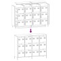 Aparador de acero laminado en frío blanco 135x39x103,5 cm by , Sideboards - Ref: Foro24-3307178, Price: 305,83 €, Discount: %