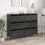 Aparador de acero laminado en frío negro 135x39x103,5 cm by , Sideboards - Ref: Foro24-3307173, Price: 291,43 €, Discount: %