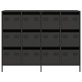 Aparador de acero laminado en frío negro 135x39x103,5 cm de , Aparadores - Ref: Foro24-3307173, Precio: 291,79 €