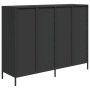 Aparador de acero laminado en frío negro 135x39x103,5 cm by , Sideboards - Ref: Foro24-3307173, Price: 291,43 €, Discount: %