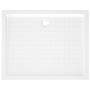 Plato de ducha con puntos ABS blanco 80x100x4 cm