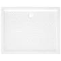 Plato de ducha con puntos ABS blanco 80x100x4 cm de vidaXL, Platos de ducha - Ref: Foro24-148897, Precio: 123,48 €, Descuento: %