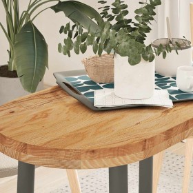 Tablero de mesa ovalado madera maciza de roble 80x40x4 cm von , Tischplatten - Ref: Foro24-4009073, Preis: 74,16 €, Rabatt: %