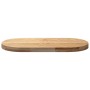 Tablero de mesa ovalado madera maciza de roble 80x40x4 cm by , Table tops - Ref: Foro24-4009065, Price: 67,63 €, Discount: %