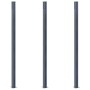 Fence posts 3 units dark gray aluminum 185 cm by vidaXL, fence posts - Ref: Foro24-148987, Price: 232,78 €, Discount: %