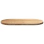 Tablero de mesa ovalado madera maciza de roble 120x60x4 cm by , Table tops - Ref: Foro24-4009067, Price: 155,19 €, Discount: %