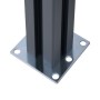 Fence posts 3 units dark gray aluminum 185 cm by vidaXL, fence posts - Ref: Foro24-148987, Price: 232,78 €, Discount: %