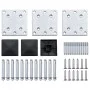 Postes de valla 3 unidades aluminio gris oscuro 185 cm de vidaXL, Postes de cerca - Ref: Foro24-148987, Precio: 230,12 €, Des...